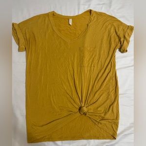 Mustard yellow loose top